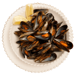 Mejillones al vapor